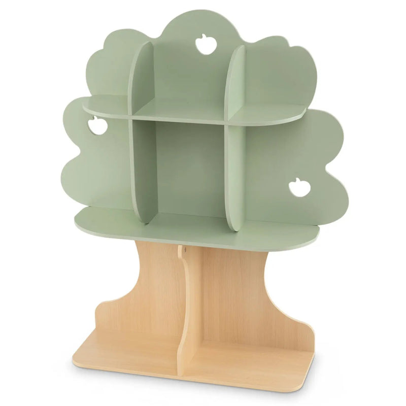 Kids Tree Bookshelf 45" Tall Freestanding Bookcase with Open Shelves-Green by DirectDeals