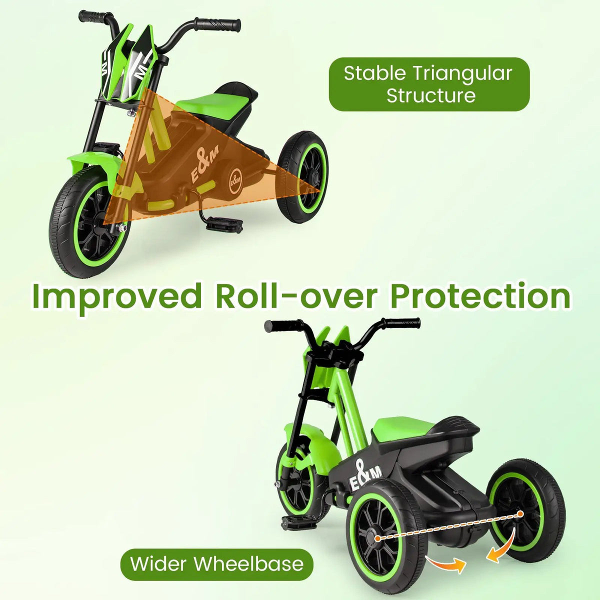Kids Tricycle 3-Wheel Toddler Bike with Foot Pedals Forward Backward, photo 23 of 24