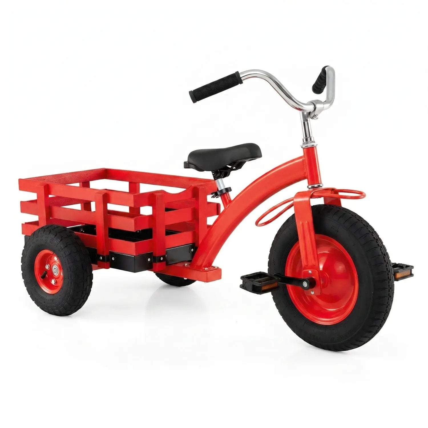 Kids Tricycle with 15-Inch Inflatable Rubber Tires by DirectDeals