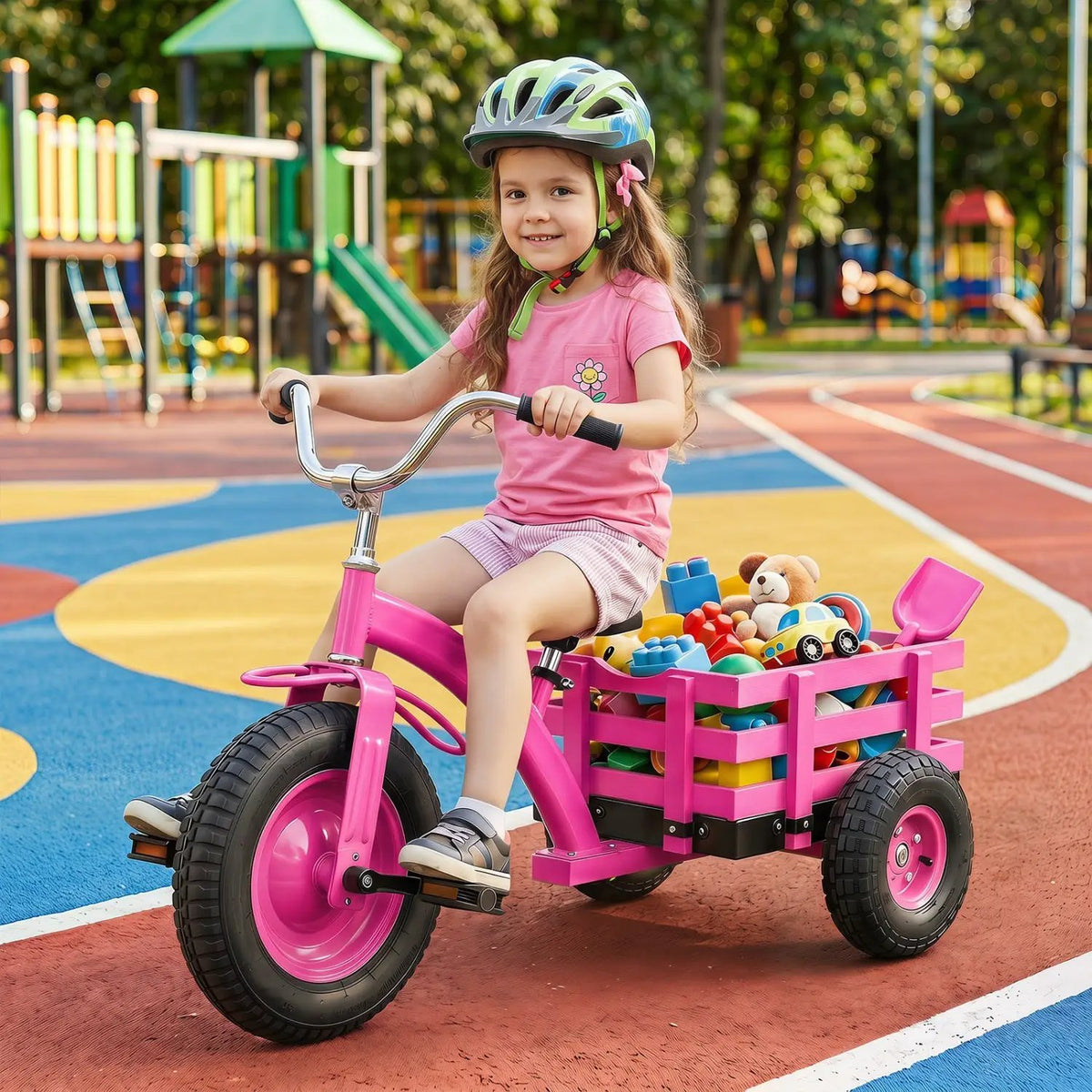 Kids Tricycle with 15-Inch Inflatable Rubber Tires, photo 17 of 24