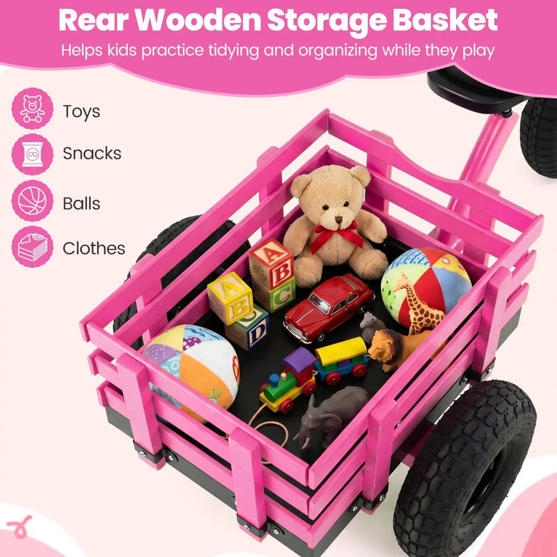 Kids Tricycle with 15-Inch Inflatable Rubber Tires by DirectDeals