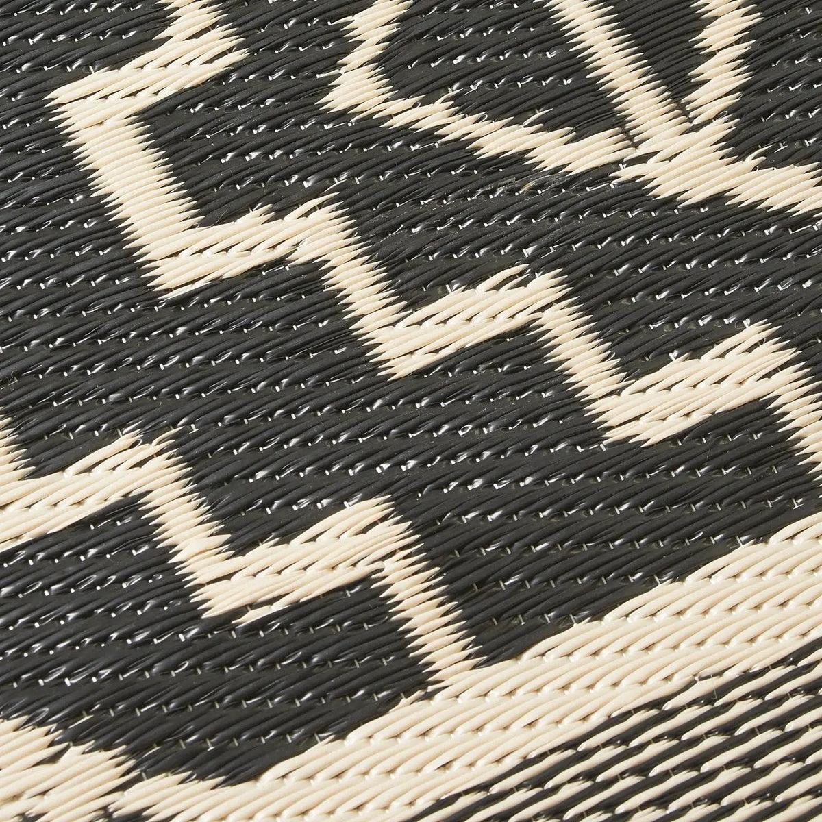 Kilimanjaro - Black Outdoor Rug for Patio FINAL SALE, detail