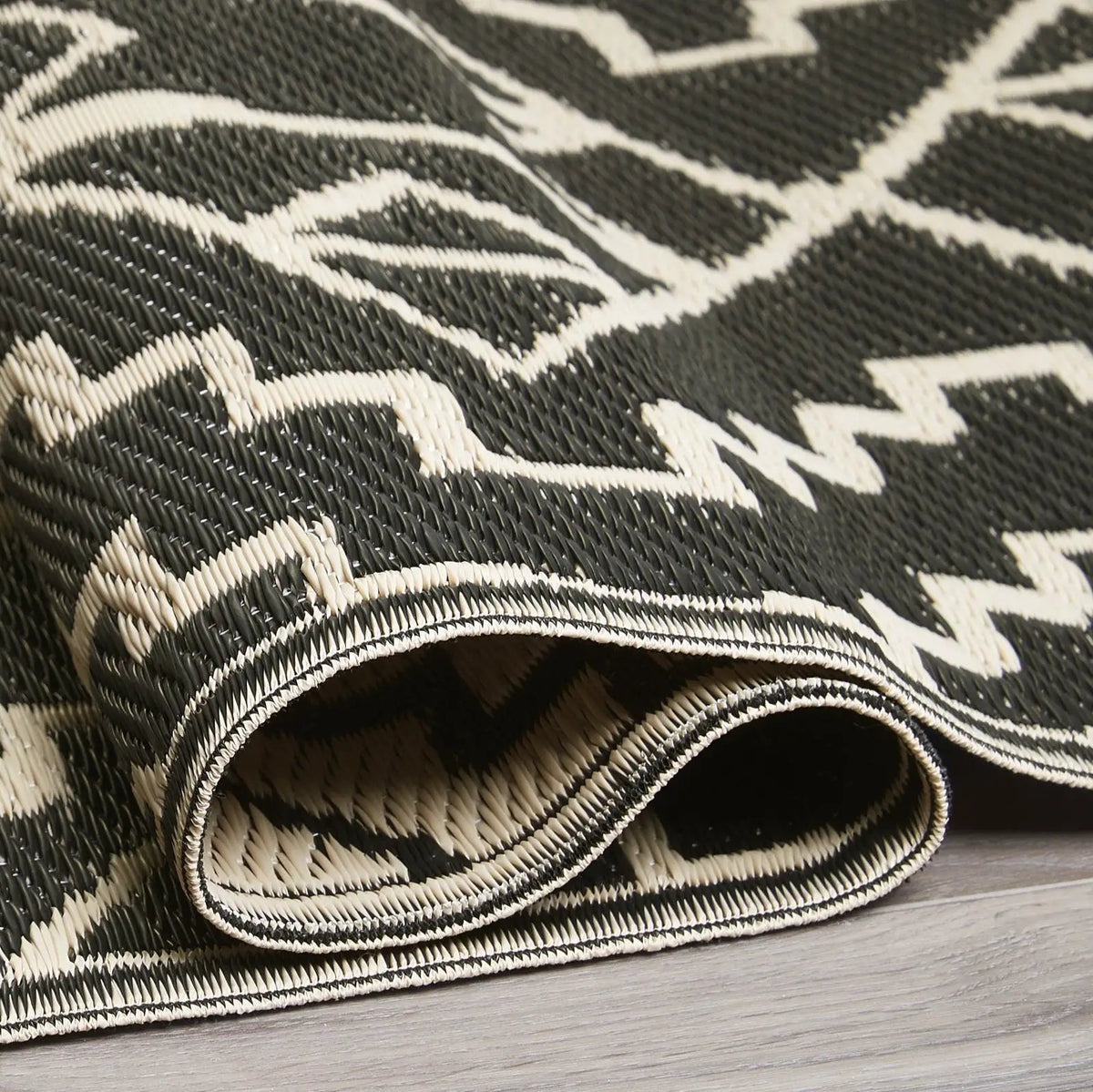 Kilimanjaro - Black Outdoor Rug for Patio FINAL SALE, photo 10 of 15