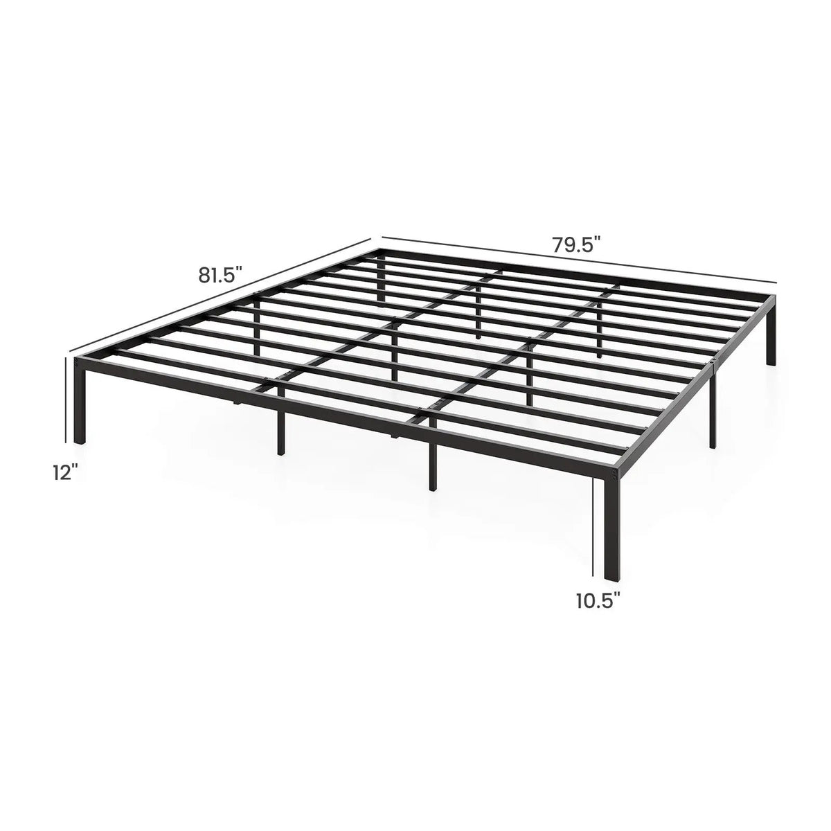 Full/Queen/King Size Metal Bed Frame Heavy Duty Support Slats Mattress Foundation, photo 5 of 10