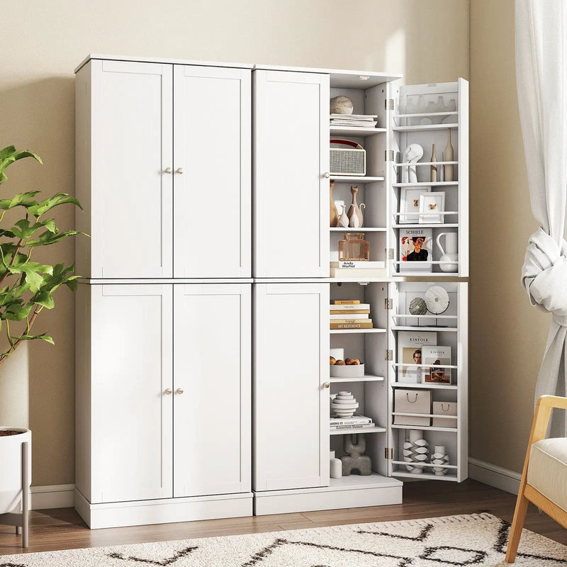 Kitchen Pantry Cabinet 65.5 Inch Freestanding Tall Buffet Cupboard by DirectDeals
