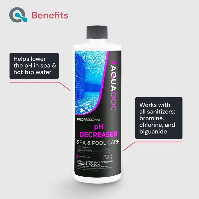 Spa Balancer Kit - pH Increaser + pH Decreaser + Calcium Increaser by AquaDoc
