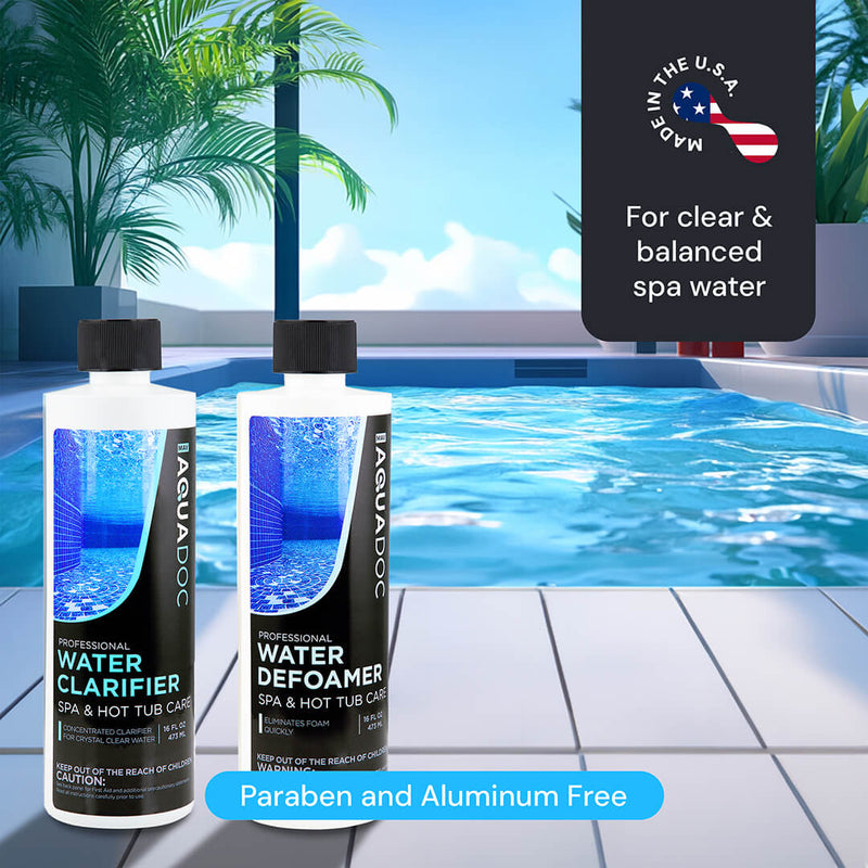 Spa Clarifier & Defoamer Hot Tub Chemical Kit by AquaDoc