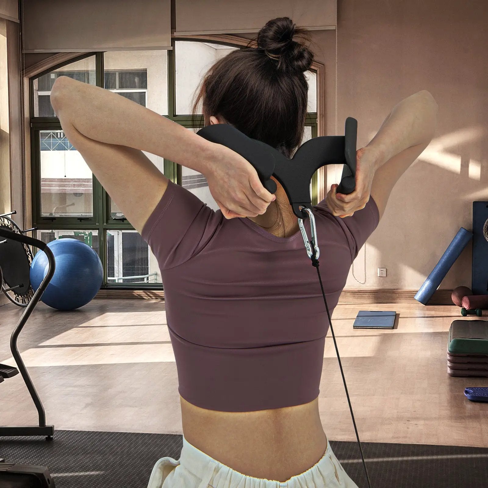 LAT Pulldown Attachment Set for Home Gym Fitness by DirectDeals