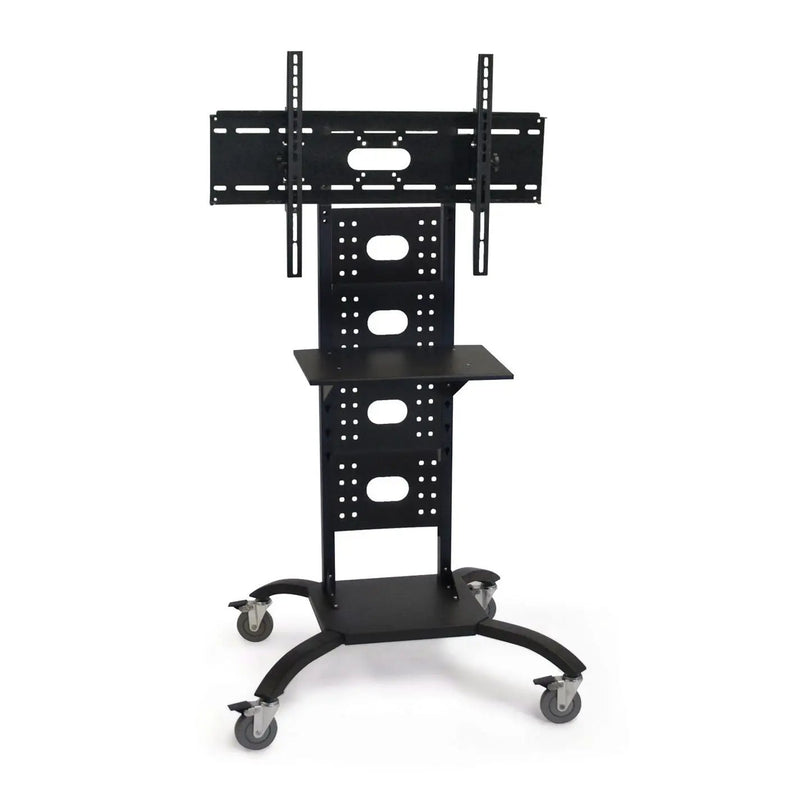 Mobile Flat Screen TV Stand Cart with Shelf and Universal Mounting Bracket by HomePacific