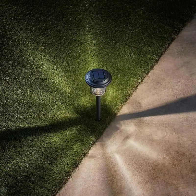 4 Pack - Solar LED Light Set - Outdoor Path Lighting in Black by HomePacific