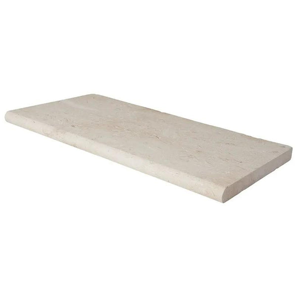 Mayra White Tumbled Limestone Pool Copings 12x24 2.00 inch