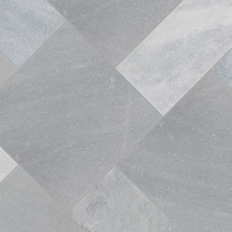Cosmic Gray Pavers Sandblasted Pattern Marble angled view