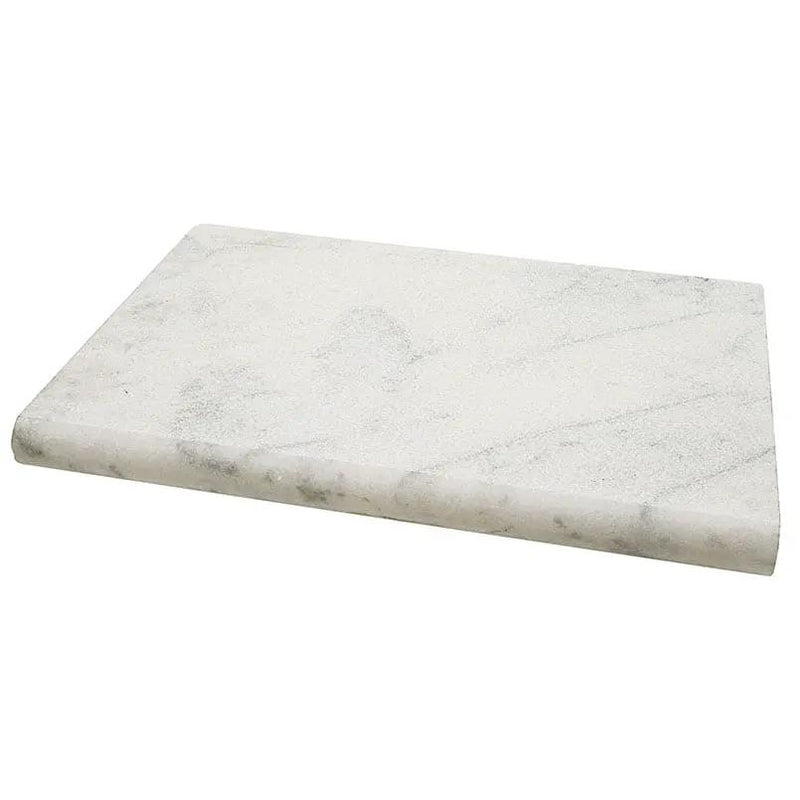 Sierra White Pavers Sandblasted Marble Pool Copings 12x24 by MSI Surfaces
