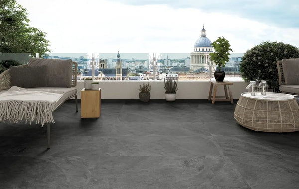 Legions Midnight Montage Matte Porcelain Pool Copings 13x24, photo 3 of 5