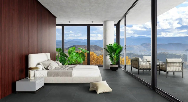 Legions Midnight Montage Matte Porcelain Pool Copings 13x24 by MSI Surfaces
