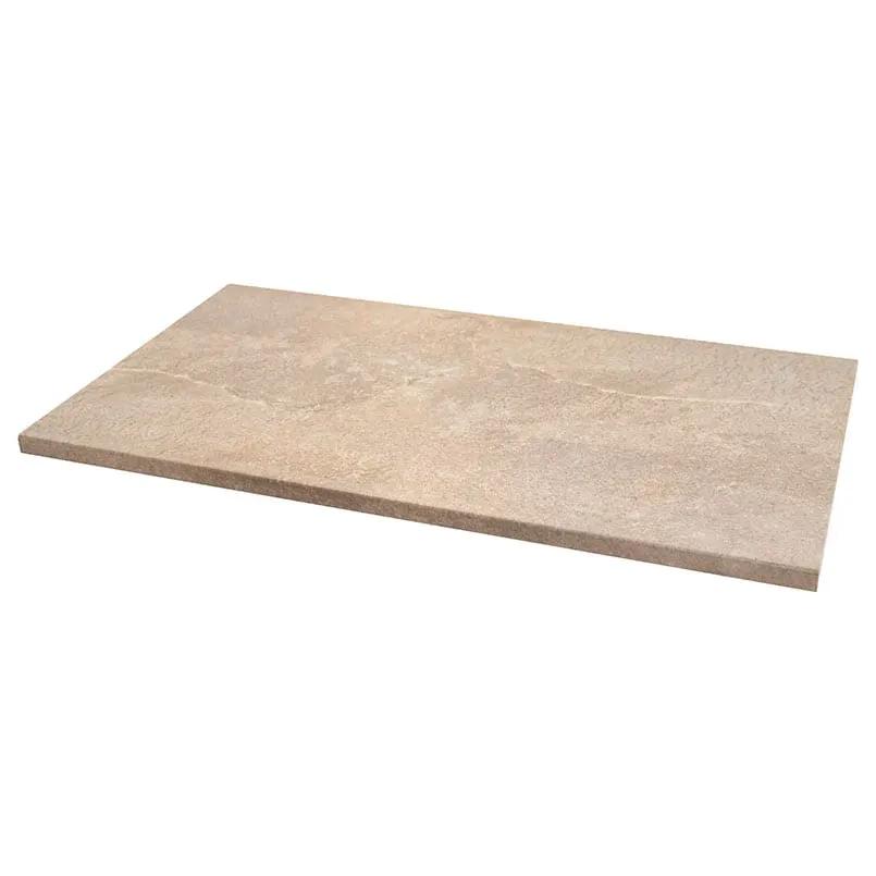 Quartz Beige Matte Porcelain Pool Copings 13x24 close up