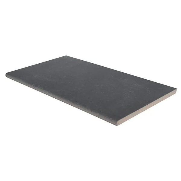 Vulkon Nero Matte Limestone Look Porcelain Pool Copings 13x24