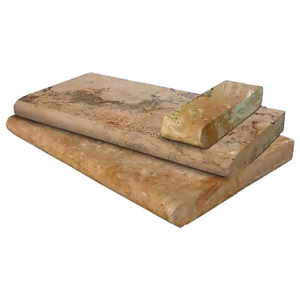 Tuscany Porcini Brushed Travertine Pool Copings 12x24