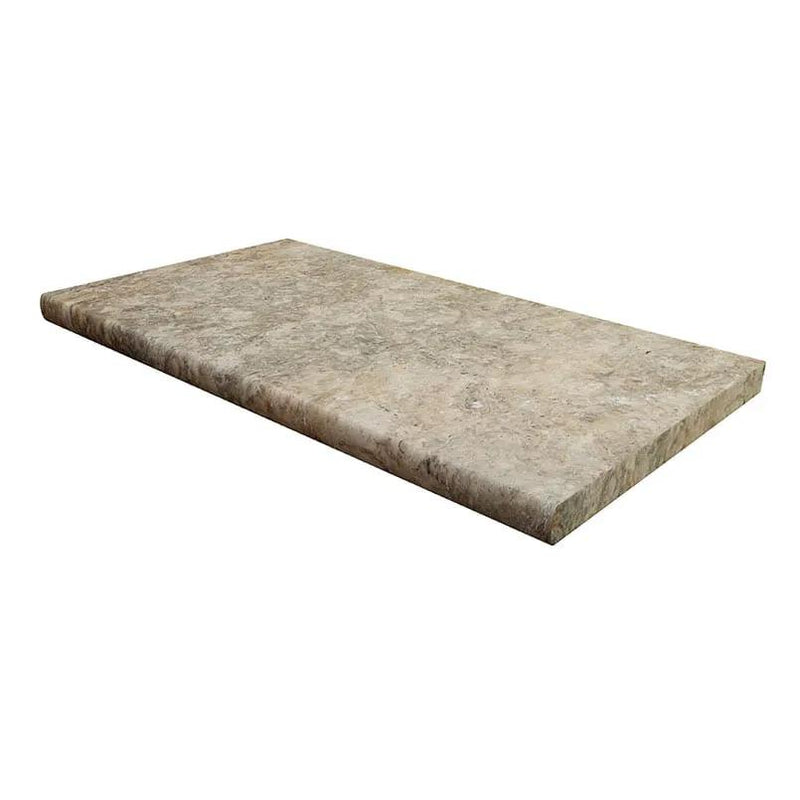 Silver Travertine Tumbled Pavers 12x24 by MSI Surfaces