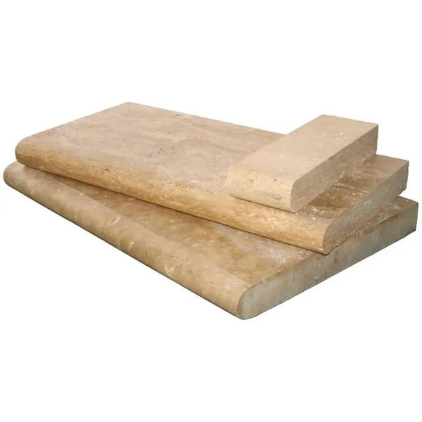 Tuscany Walnut Brushed Travertine Pavers 12x24