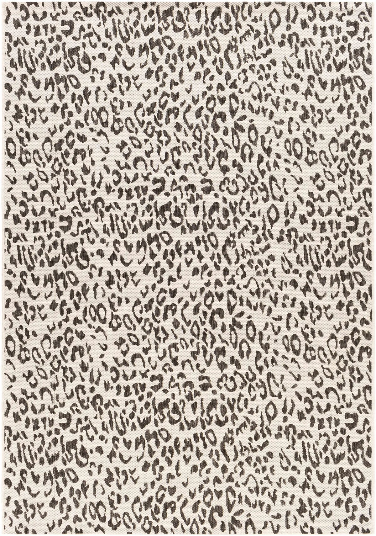 Alderbury White Leopard Print Outdoor Rug, photo 5 of 17