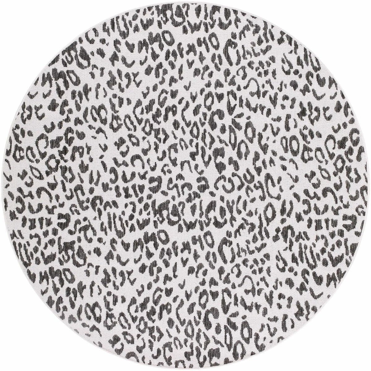 Alderbury White Leopard Print Outdoor Rug, photo 14 of 17