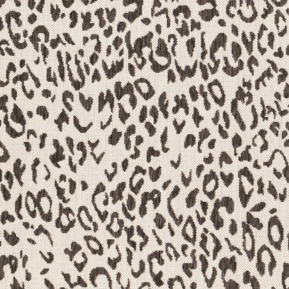 Alderbury White Leopard Print Outdoor Rug, sample swatch