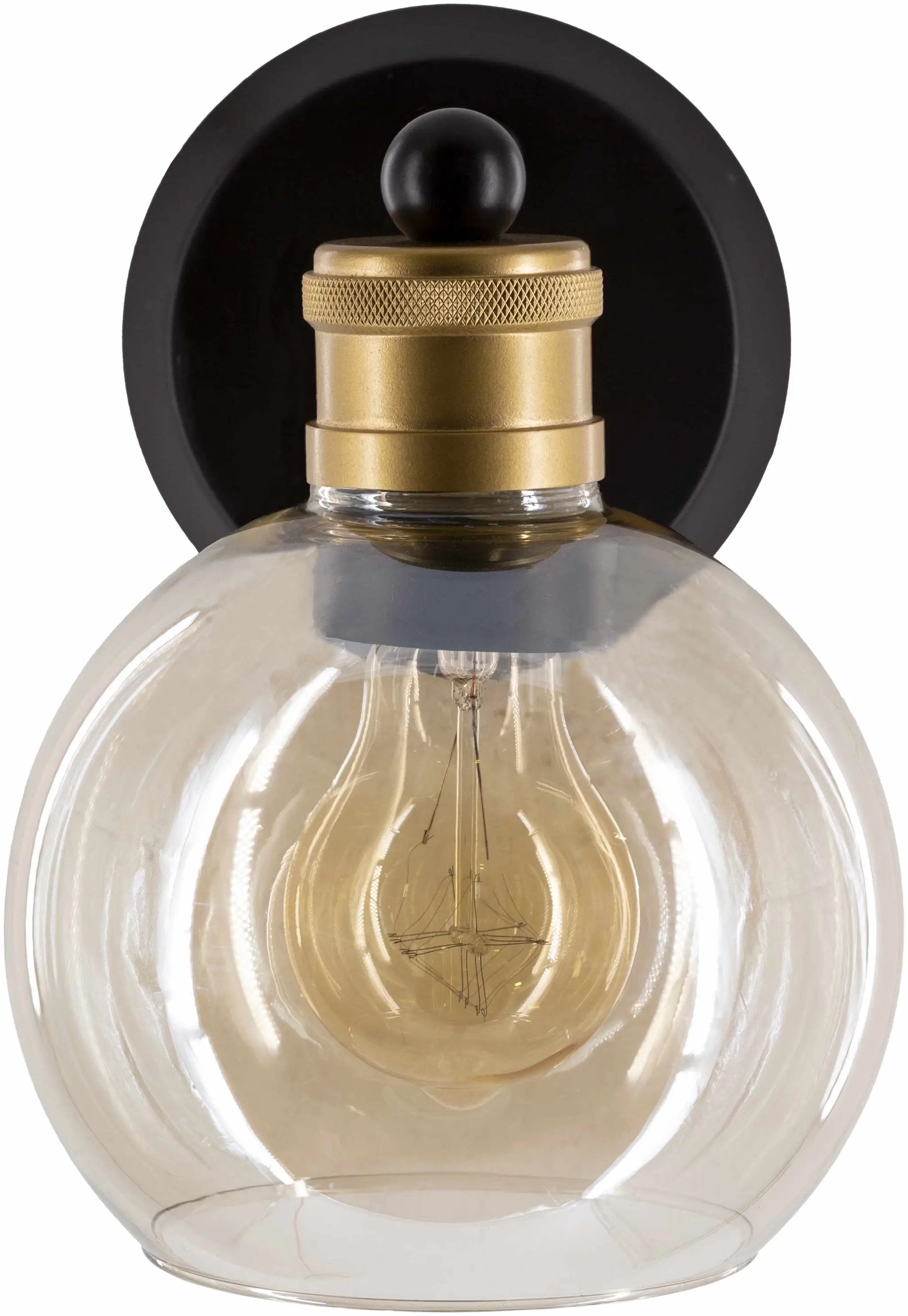 Leabrook Black Metal Wall Sconce by Boutique Rugs