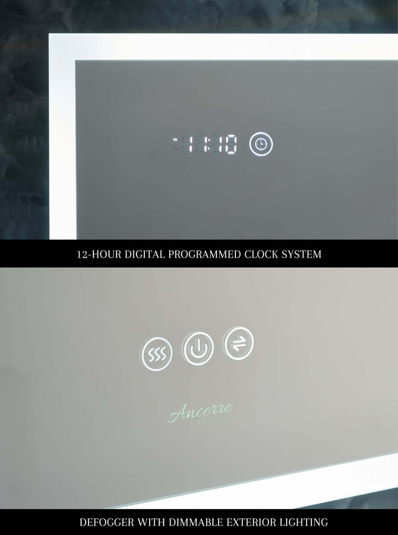 Pagani LED Mirror Cabinet with Defogger, Dimmer, Magnifier & USB outlet by Ancerre Designs