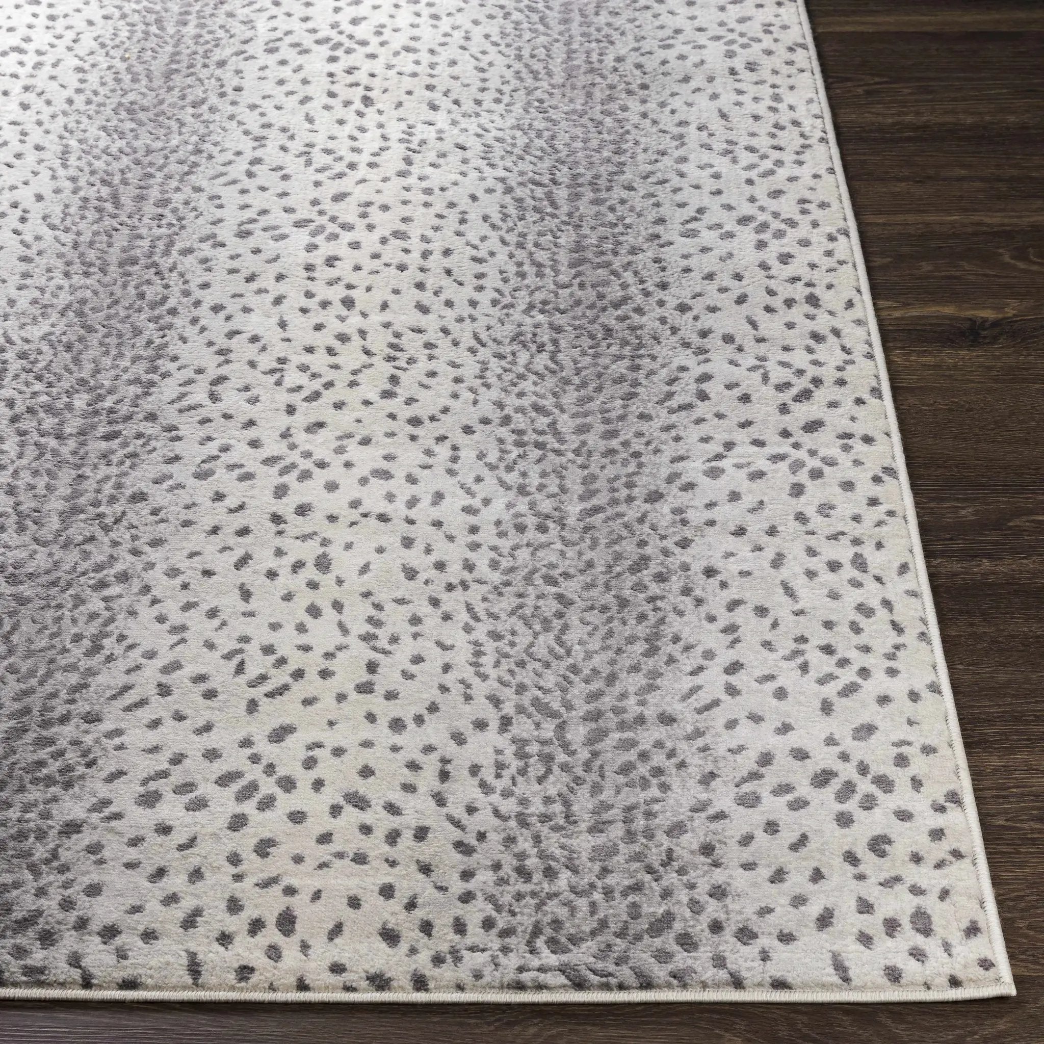 Pointblank Gray Antelope Print Rug by Boutique Rugs