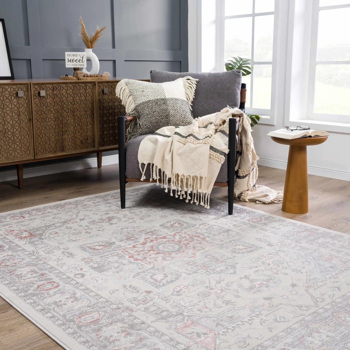 Damla Area Rug - Clearance, installed in a room