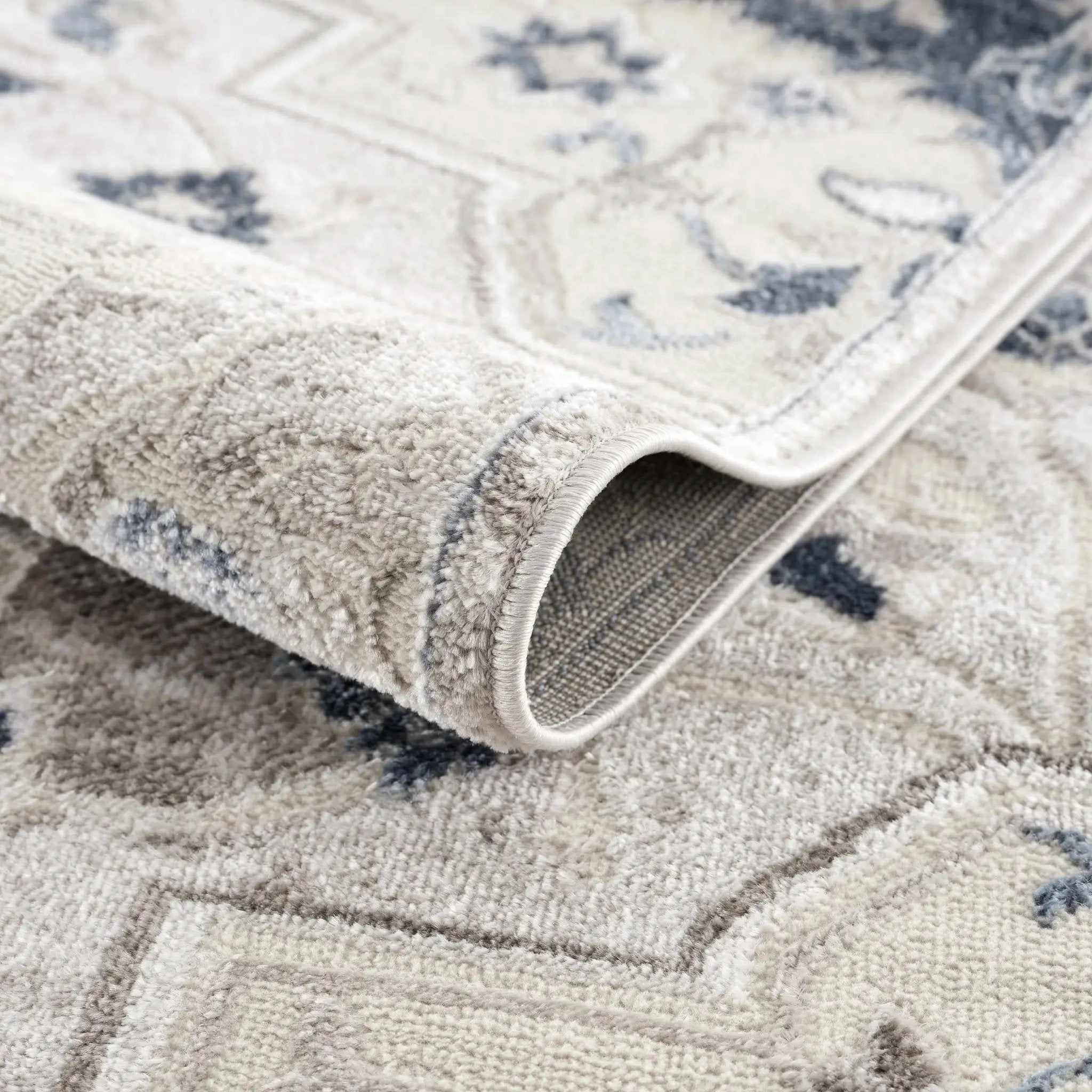 Calum Blue & Gray Area Rug - Clearance by Boutique Rugs