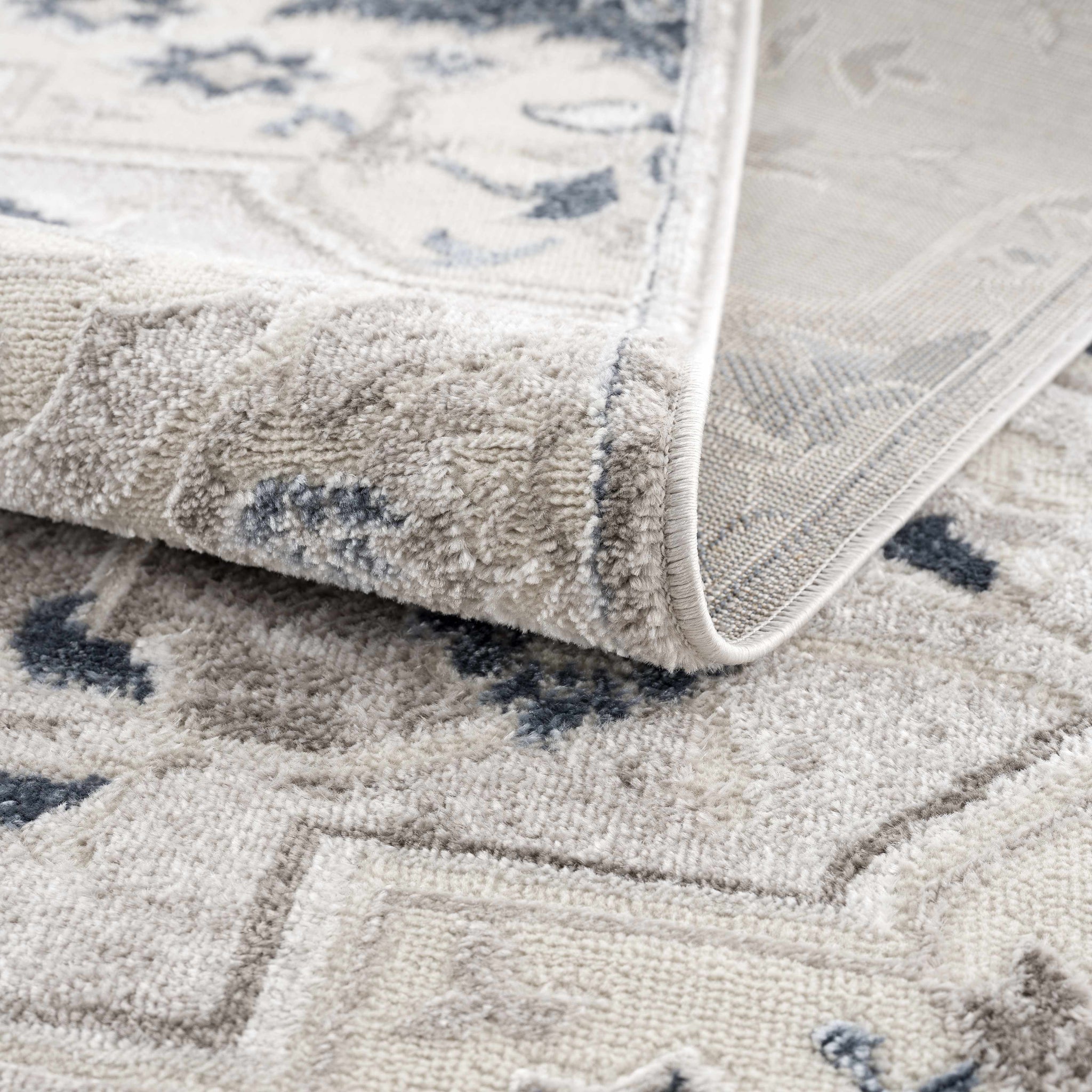 Calum Blue & Gray Area Rug - Clearance by Boutique Rugs