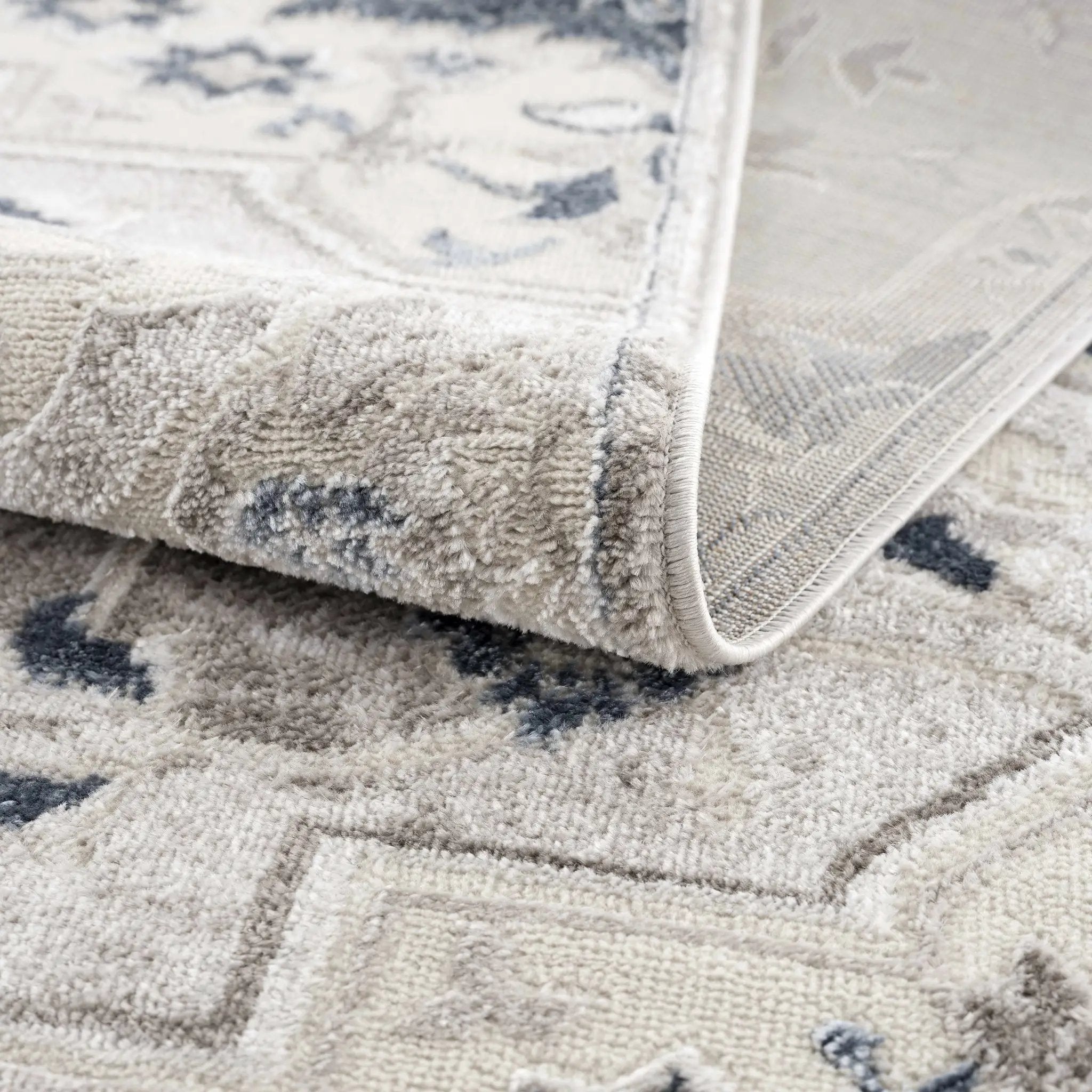 Calum Blue & Gray Area Rug by Hauteloom