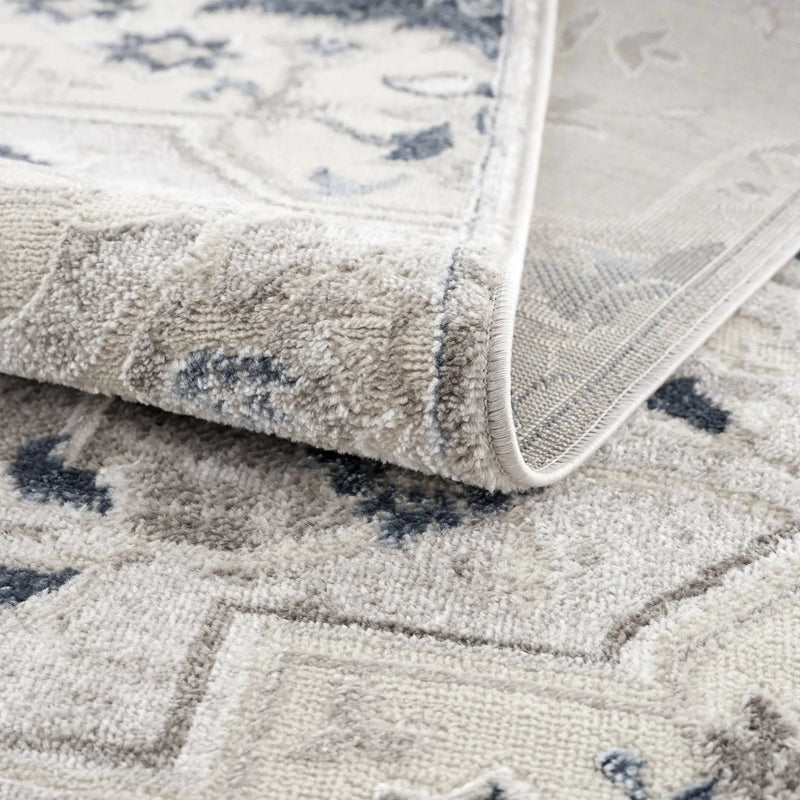 Calum Blue & Gray Area Rug by Hauteloom