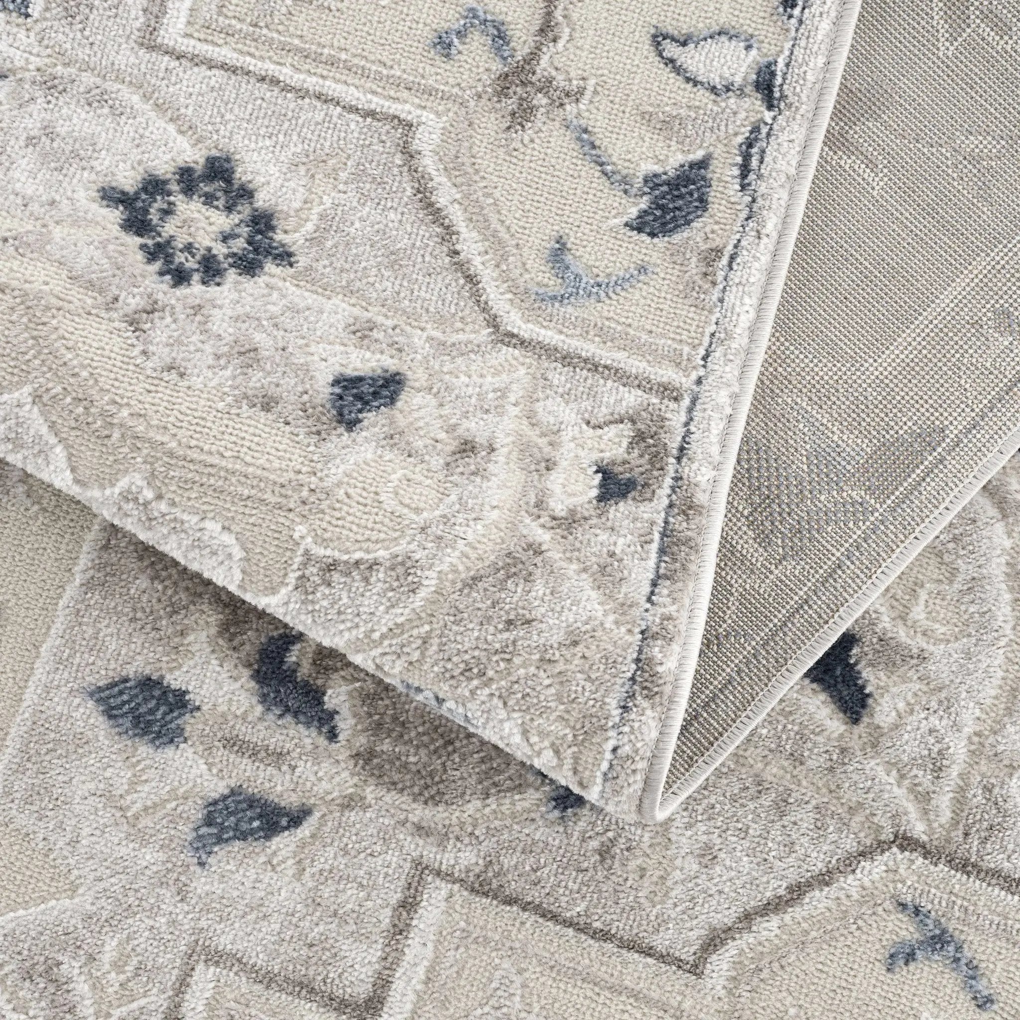 Calum Blue & Gray Area Rug - Clearance by Boutique Rugs