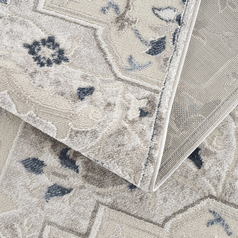 Calum Blue & Gray Area Rug by Hauteloom