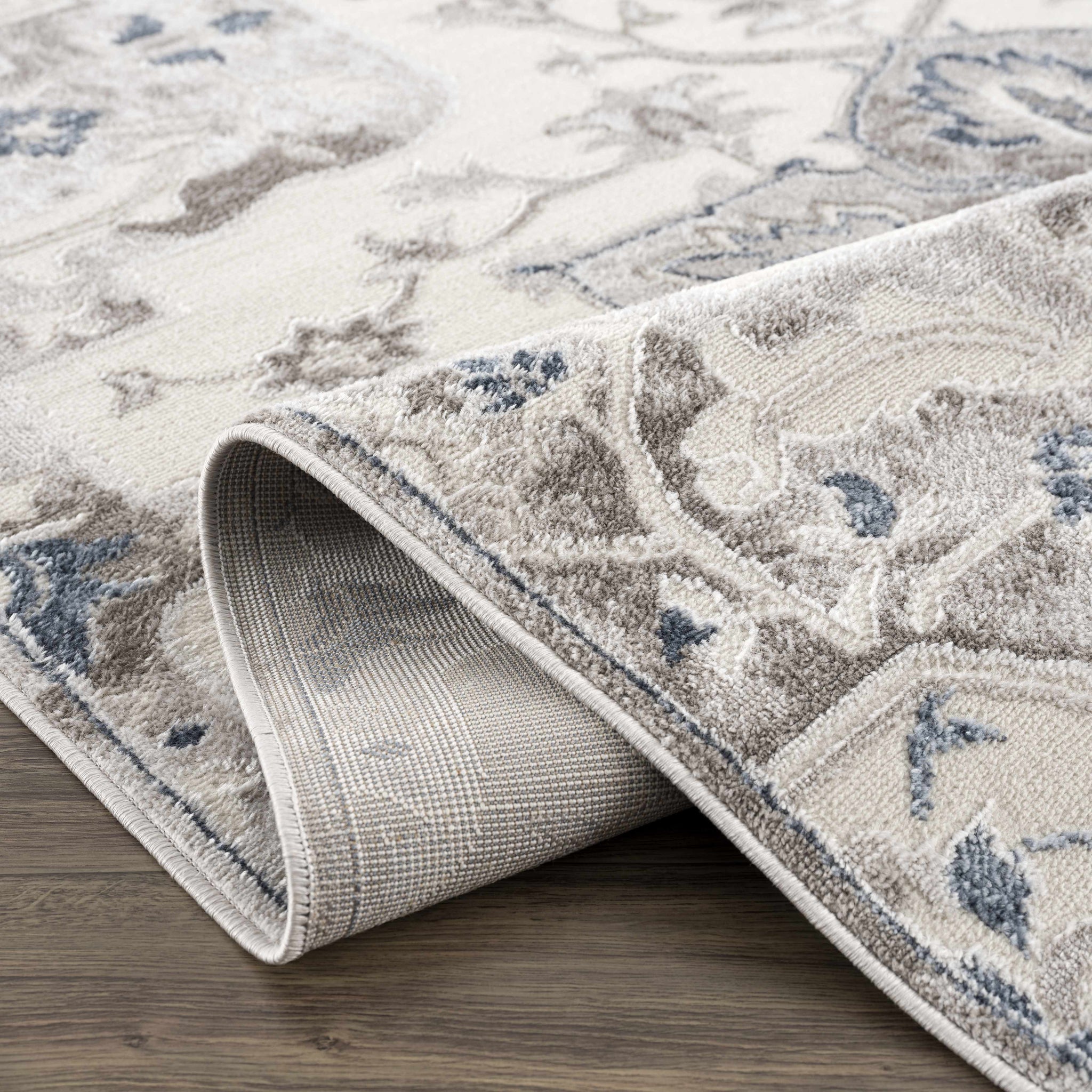 Calum Blue & Gray Area Rug - Clearance by Boutique Rugs