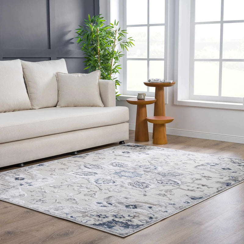 Calum Blue & Gray Area Rug - Clearance by Boutique Rugs