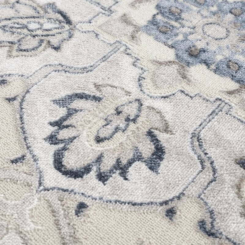 Calum Blue & Gray Area Rug - Clearance by Boutique Rugs
