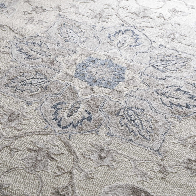 Calum Blue & Gray Area Rug by Hauteloom