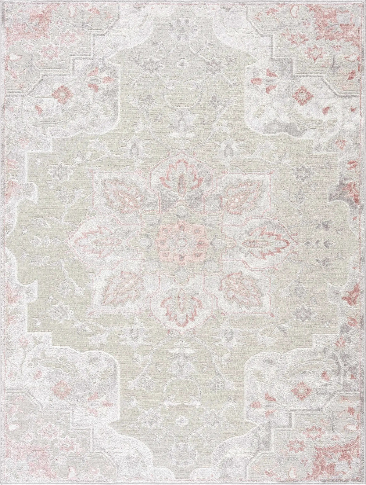 Calum Pink & Gray Area Rug, photo 2 of 16
