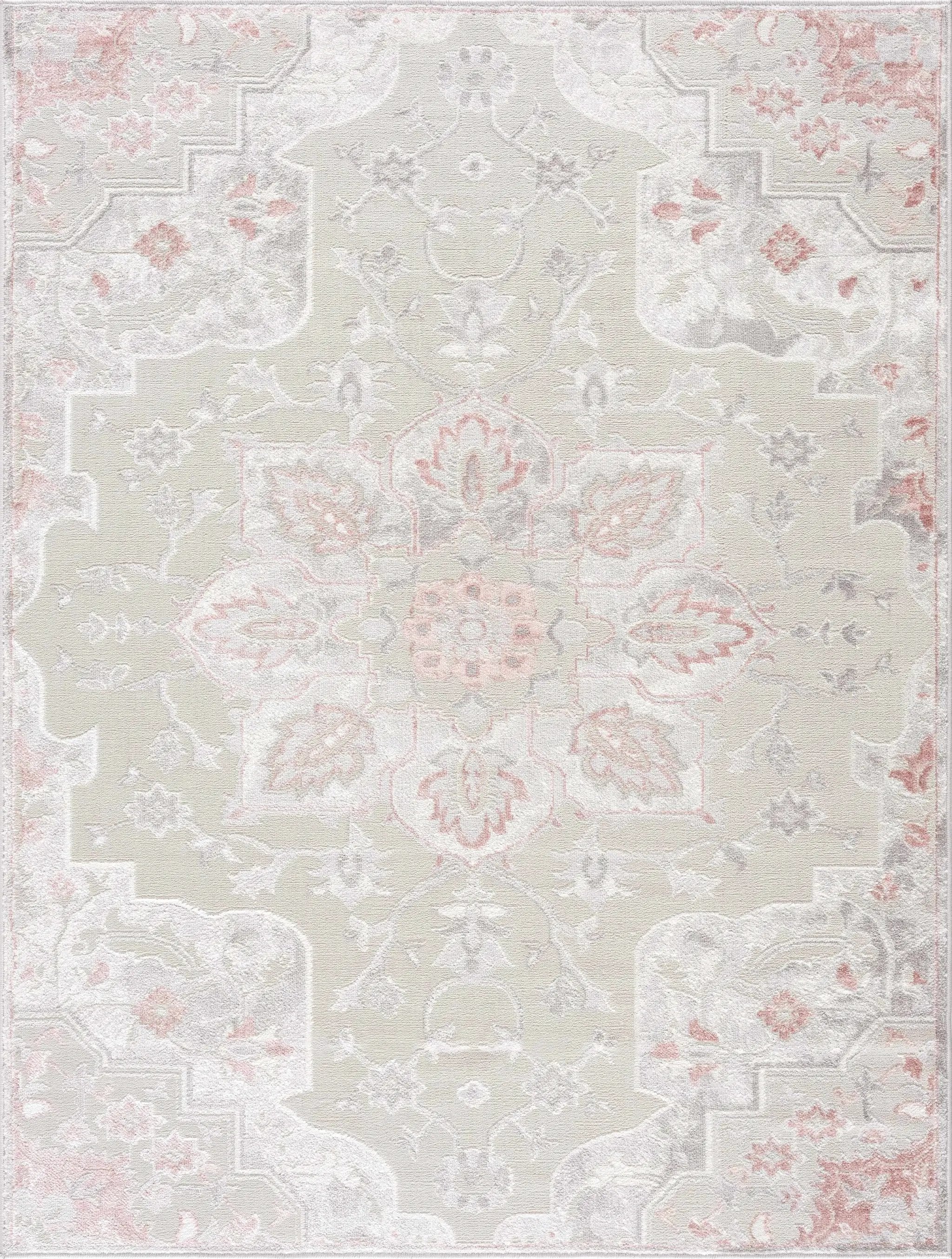 Calum Pink & Gray Area Rug by Hauteloom