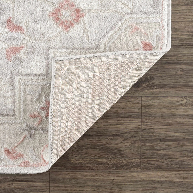 Calum Pink & Gray Area Rug by Hauteloom
