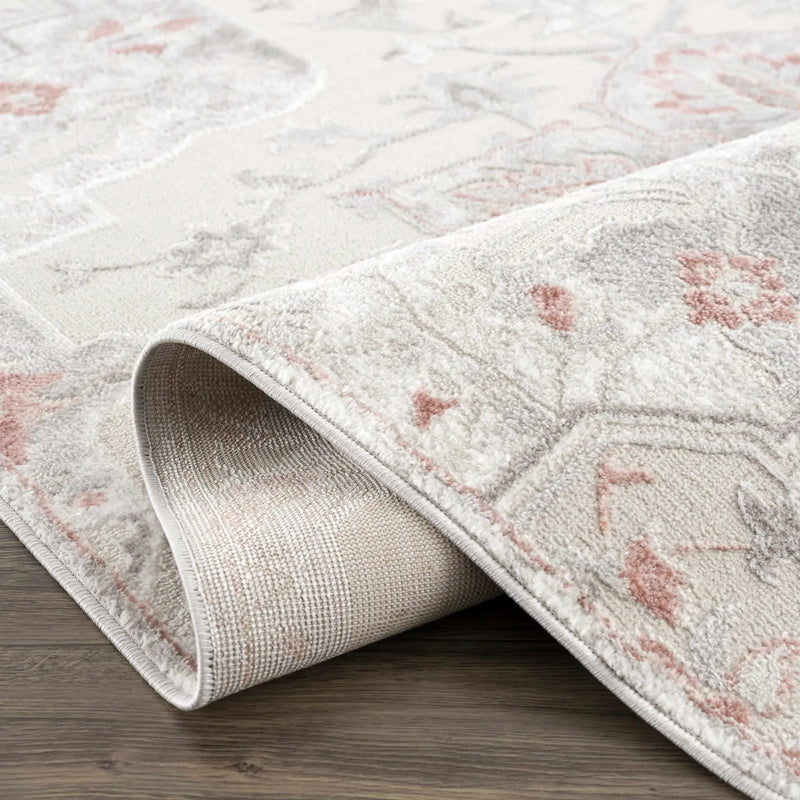 Calum Pink & Gray Area Rug by Hauteloom