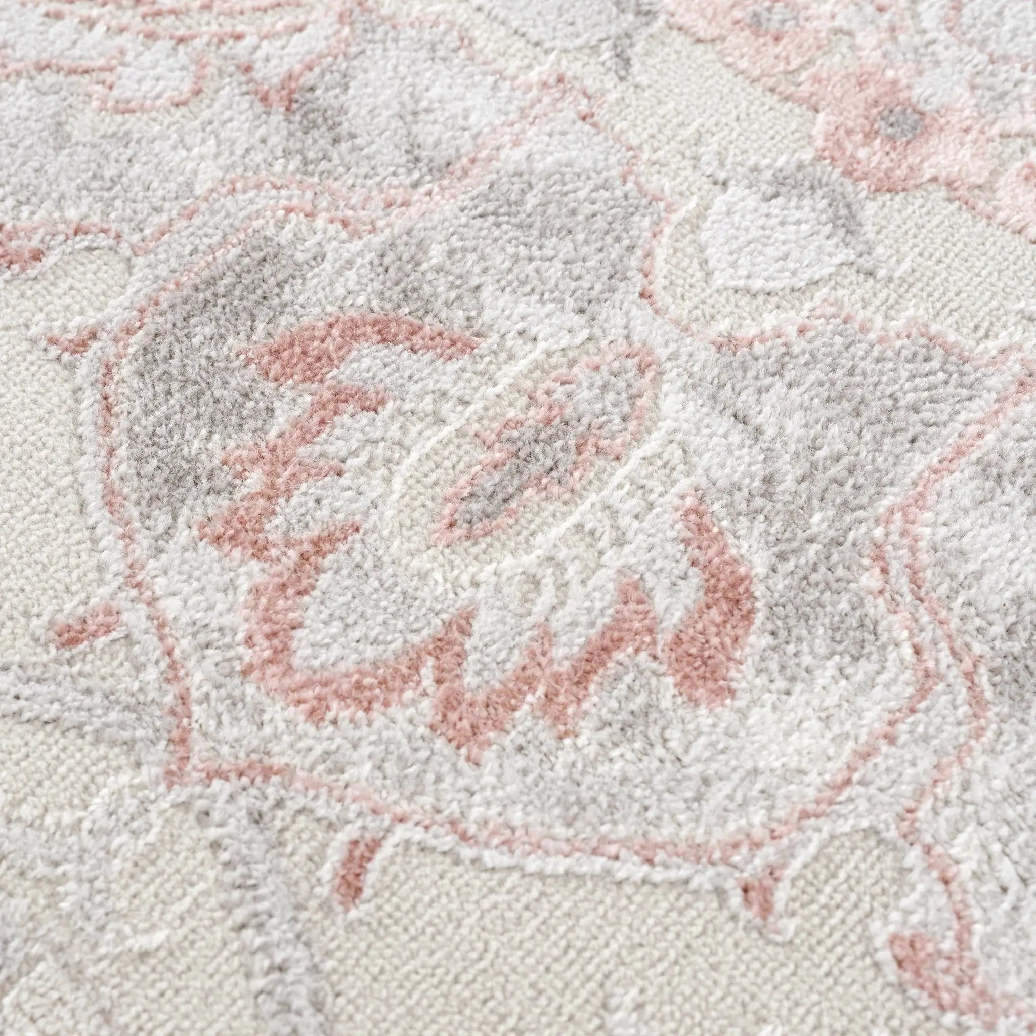 Calum Pink & Gray Area Rug by Hauteloom