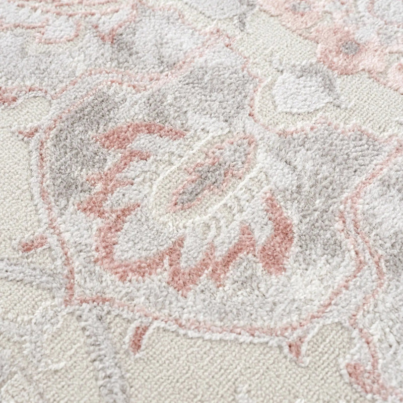 Calum Pink & Gray Area Rug by Hauteloom