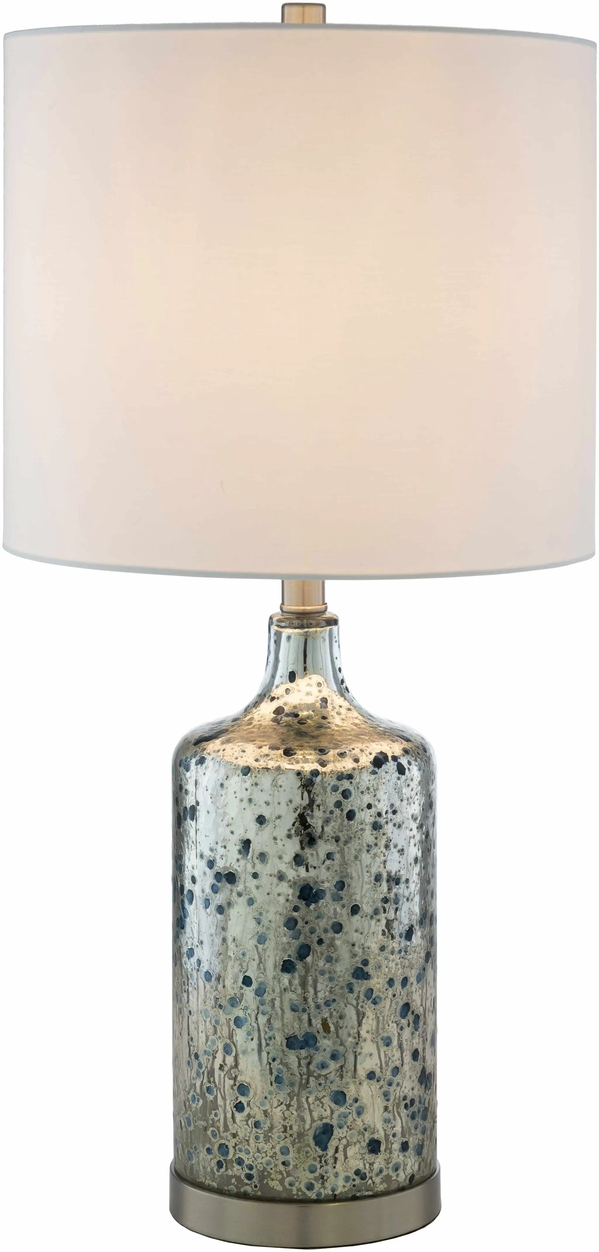 Lentner Ribbed White Ceramic Table Lamp by Boutique Rugs