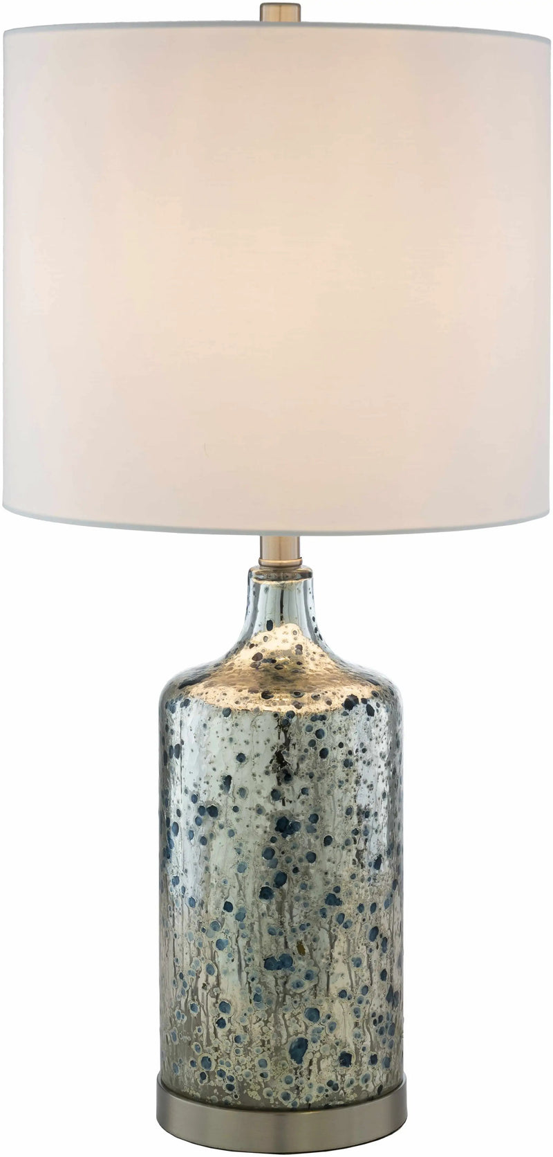 Lentner Ribbed White Ceramic Table Lamp by Boutique Rugs