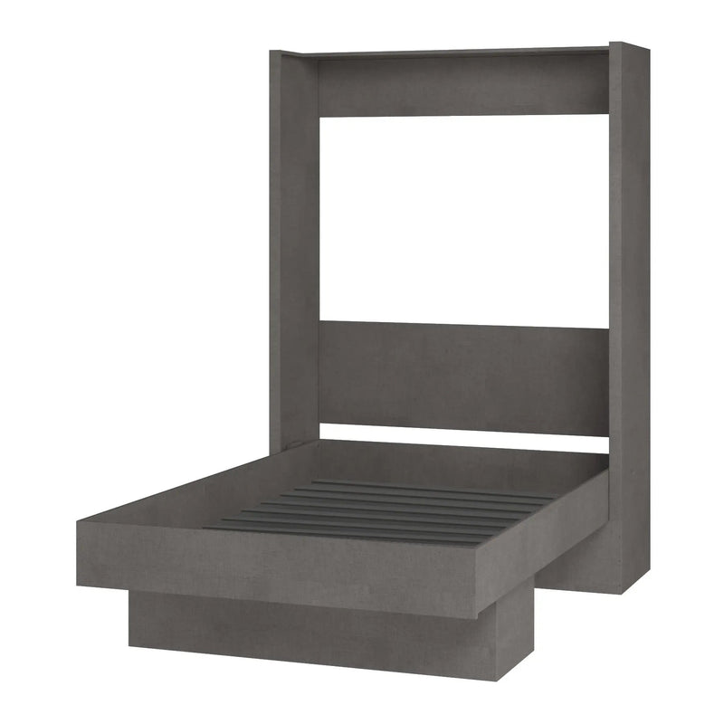 Easy-Lift Full Murphy Wall Bed in Dark Grey with Shelf by Sharicks